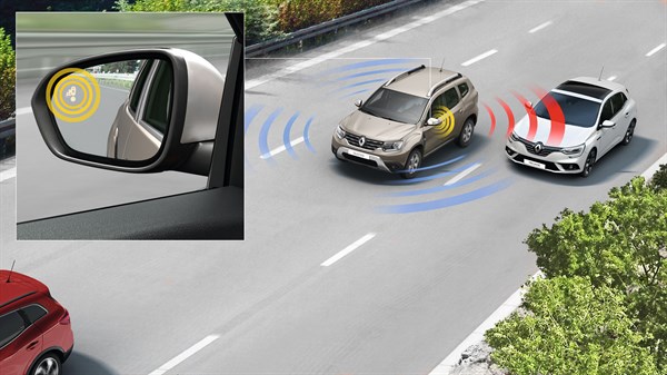 Renault Duster blind spot warning 