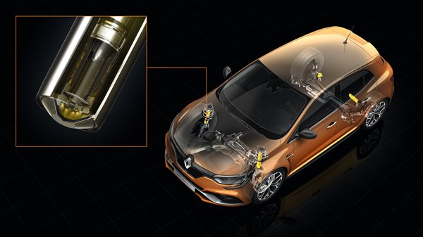 Renault MEGANE RS hydraulic compression technology