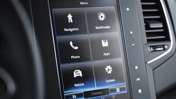 Renault MEGANE RS - R-LINK touchscreen tablet
