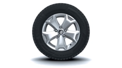 Renault Duster 16” Cyclade silver alloy wheel
