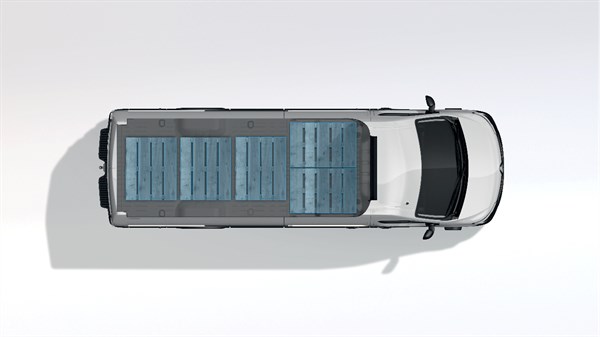 Renault Master upper view storage space