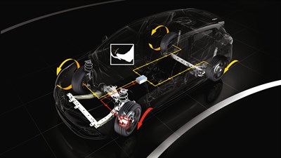 Renault vehicle independent steering-axis front suspension system